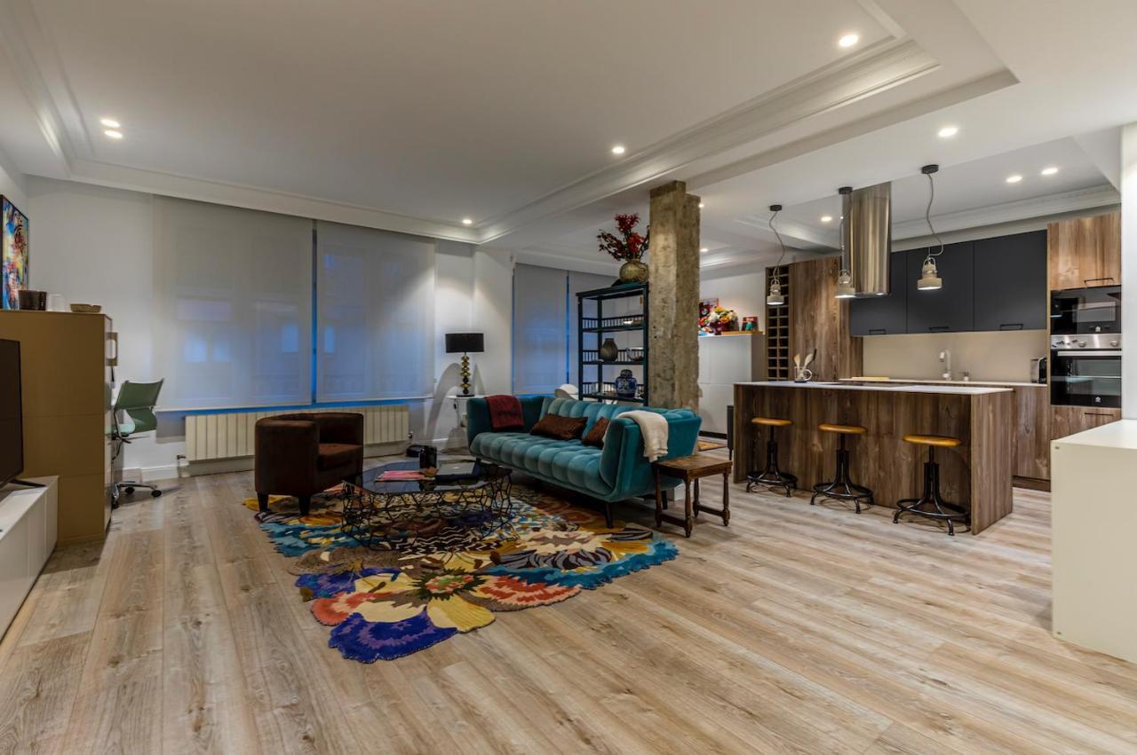 110 M2 Central Apartment In Abando Close To Guggenheim With Parking Bilbao Luaran gambar